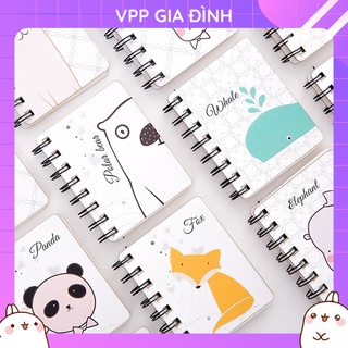 Sổ Tay Ghi Chú Note Kute Gáy Lò Xo ( Dọc ) (Nhiều Mẫu Lựa Chọn)