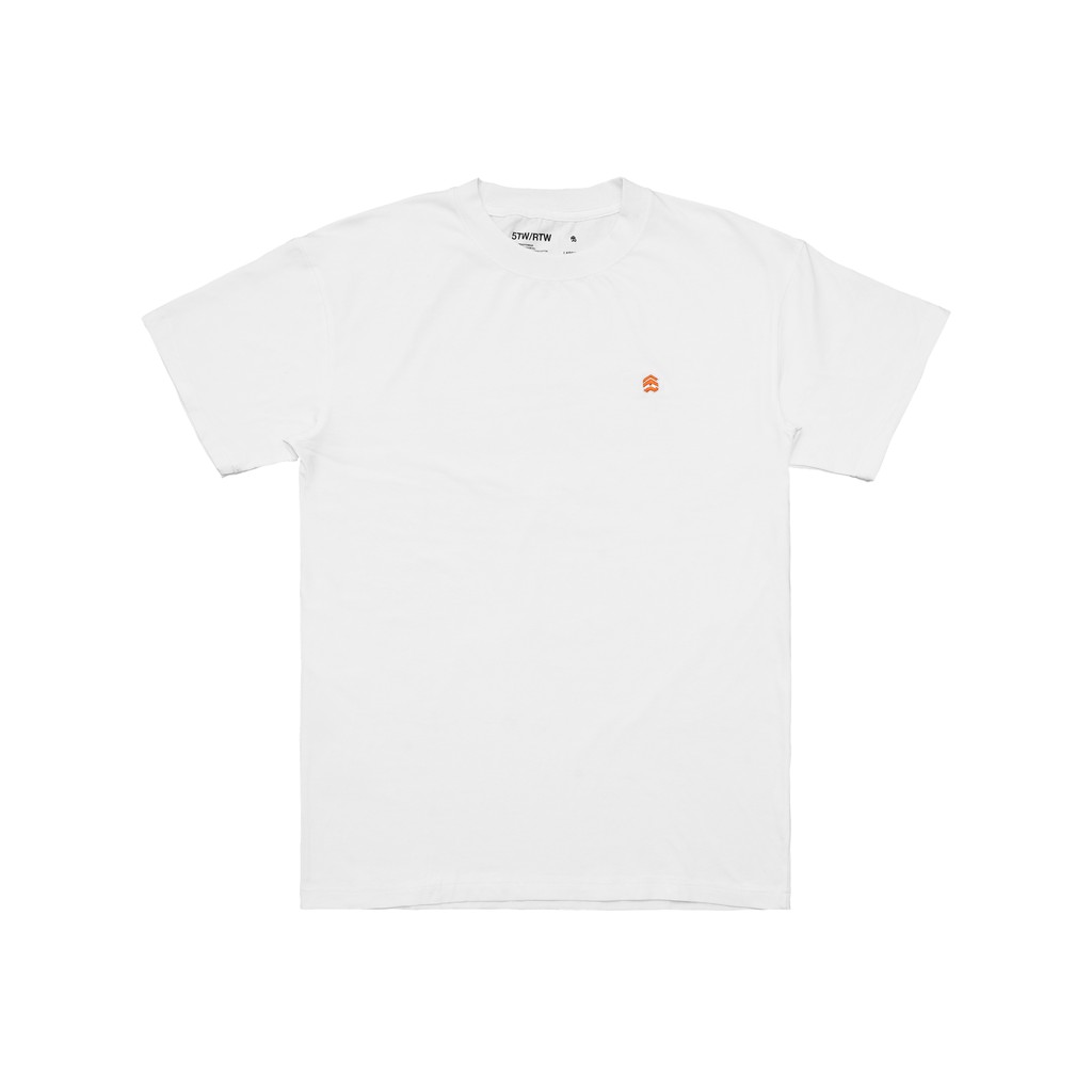 Áo Thun Trắng logo cam 5THEWAY thiết kế 5tw/rtw Traditional Fit Tee