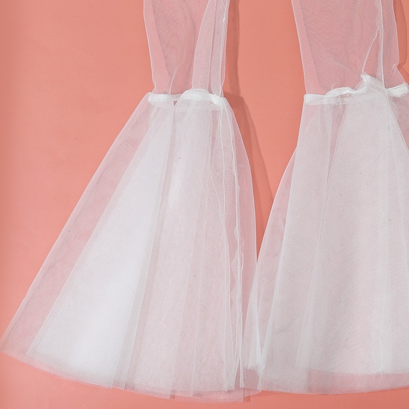 Găng Tay Lái Xe Dài Hở Ngón Phối Ren Che Phủ Thời Trang Mùa Hè Cho Nữ