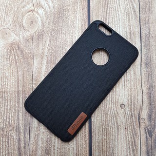 Ốp lưng iPhone 6 Plus, iPhone 6S Plus lưng vải Jean khay silicon cao cấp