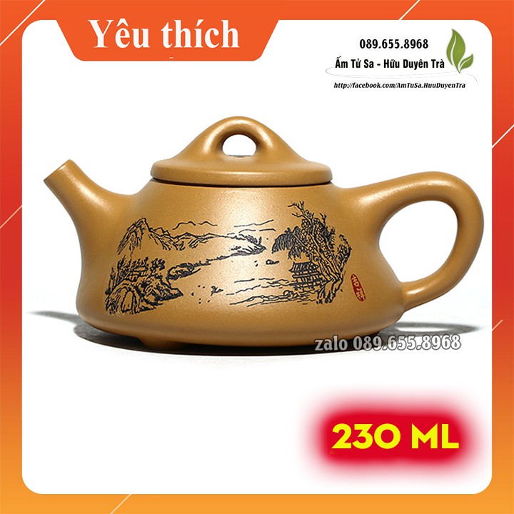 Ấm Trà Tử Sa thạch biều hoàng kim (cao cấp) - ấm tử sa nghi hưng cao cấp - pha trà, trà đạo