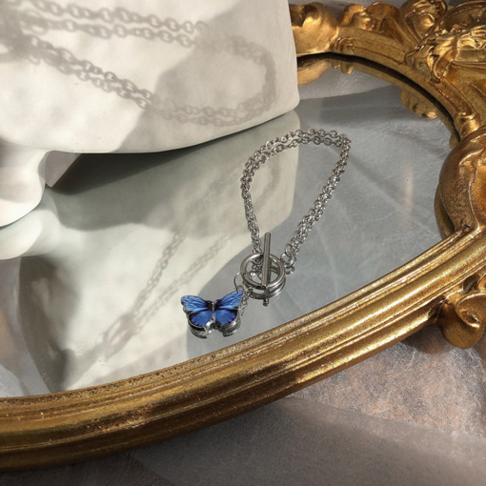 Vòng Tay Mặt Hình Bướm Phong Cách Hàn Quốc Xinh Xắn