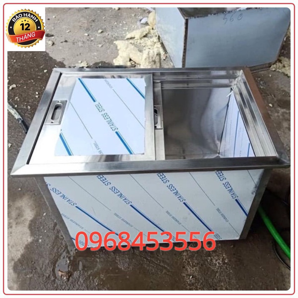 Thùng đá âm inox quầy bar
