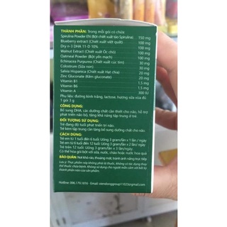 Cốm Bổ Não Brain Dha Hộp 20 Gói Dạng Cốm