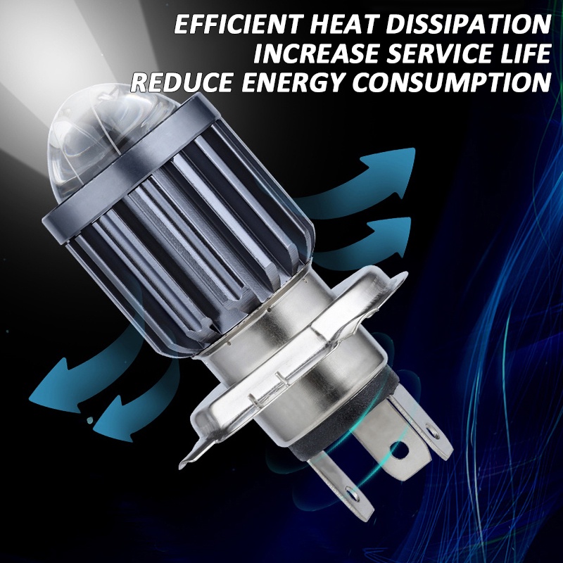 đèn xe máy siêu sáng Đèn Pha LED H6 H4 P15D mio125 MINI Hai Màu Chuyên Dụng Cho Xe Mô Tô