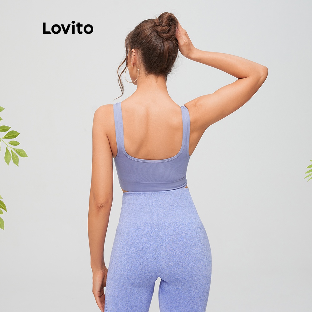 Áo lót Yoga cổ chữ V sâu Lovito L11090