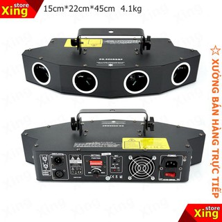 ĐÈN LASER 4 CỬA 4 MÀU DS-550RGBP ĐÈN SÂN KHẤU