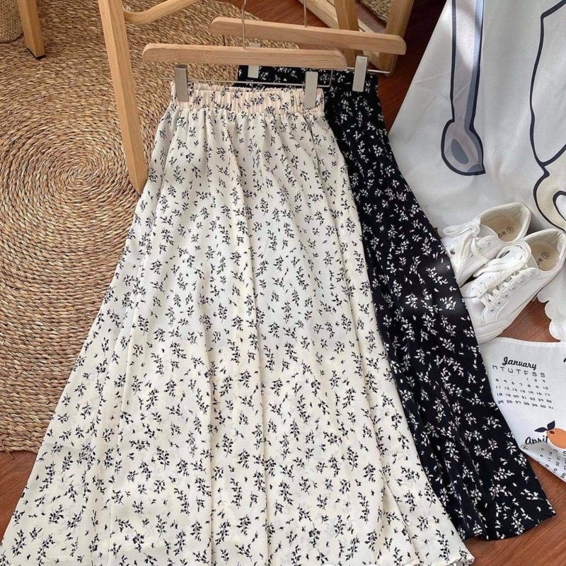 FEEDBACK 116 Chân váy dài hoa nhí dây có lớp lót vintage | BigBuy360 - bigbuy360.vn