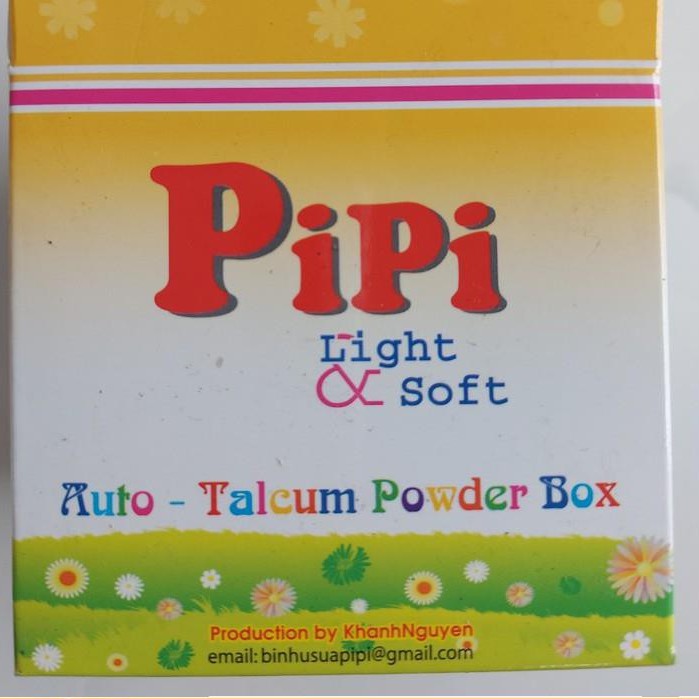 Bông chấm phấn cao cấp PiPi cho bé sơ sinh
