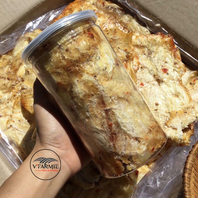 Khô cá thiều miếng loại 1 tẩm gia vị hũ 250g thơm ngon