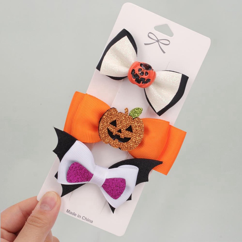 Set 2 / 3 Kẹp Tóc Hóa Trang Halloween Cho Bé Gái