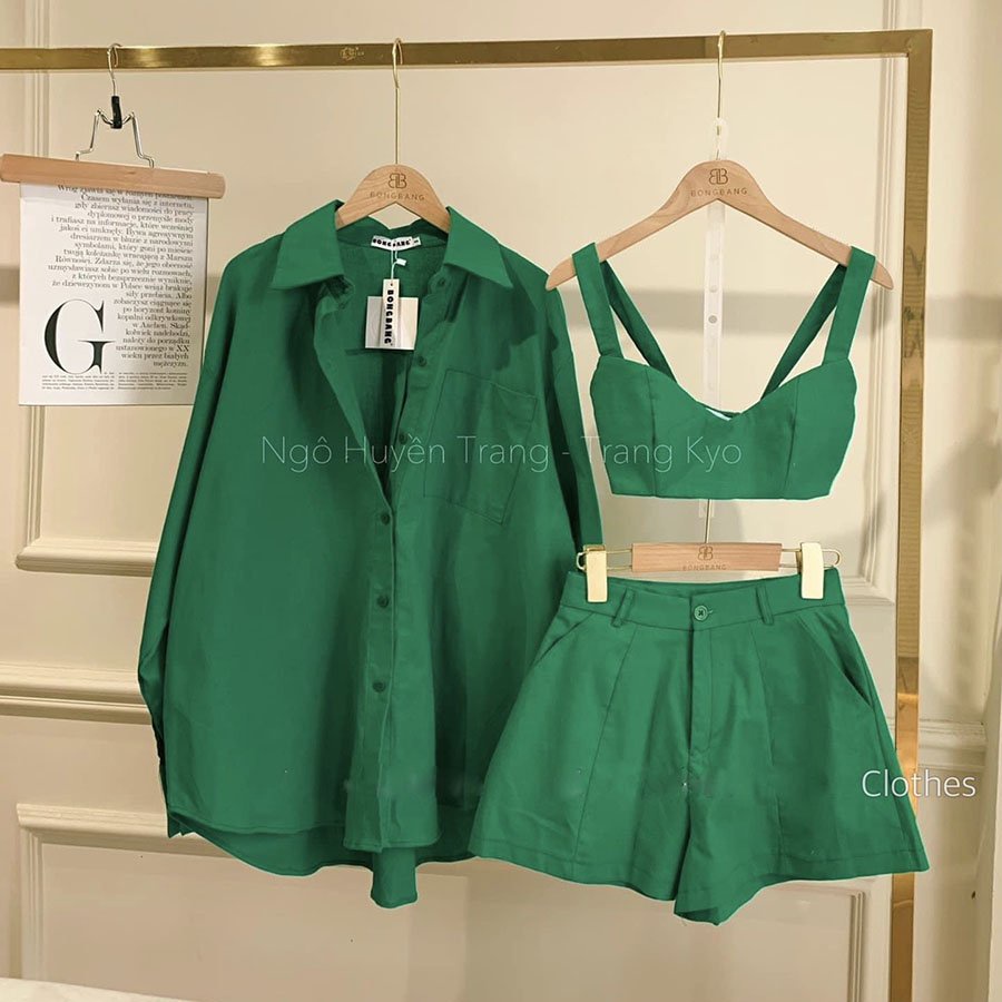 Set Đồ Đi Biển Đi Chơi Hàng Quảng Châu Loại 1 Màu Siêu Xinh-Teen 888