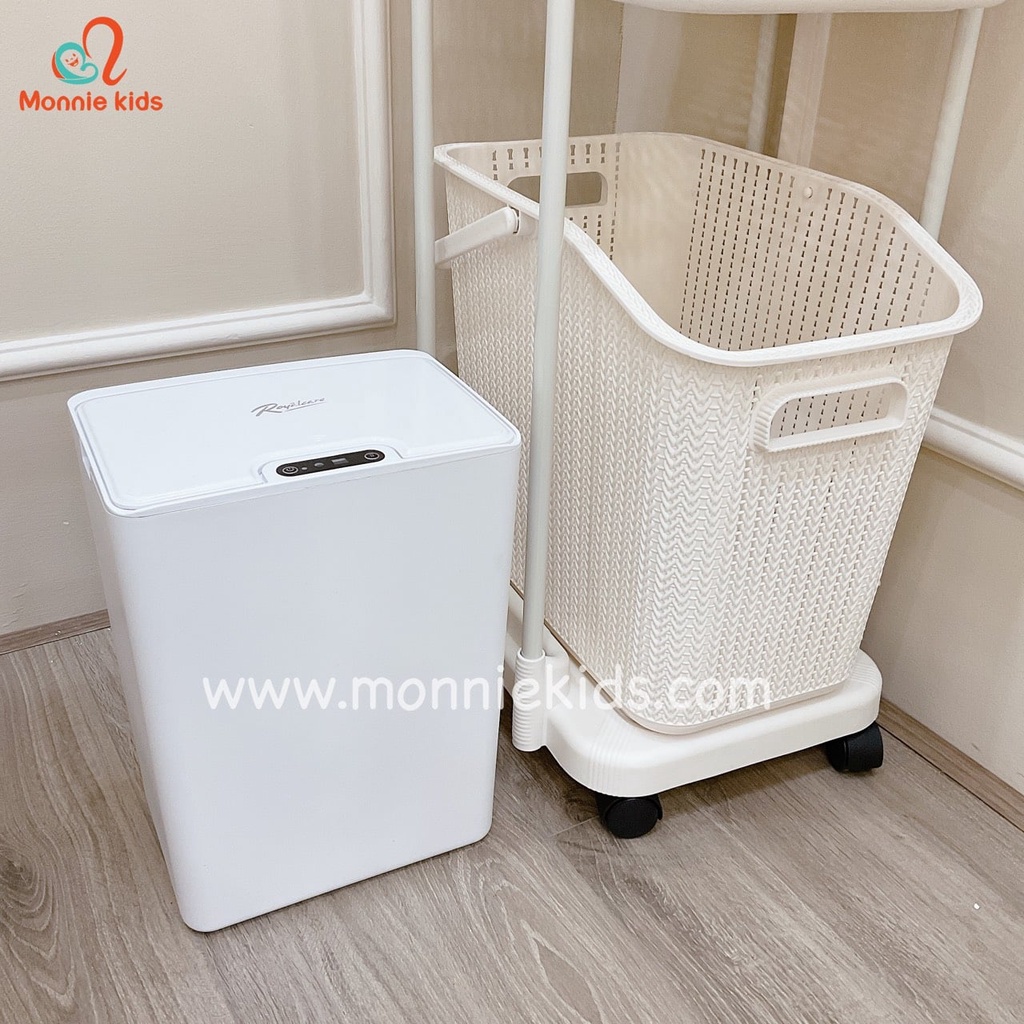 Thùng rác cảm ứng thông minh Royalcare , thùng rác tiện lợi và hiện đại - Monnie Kids