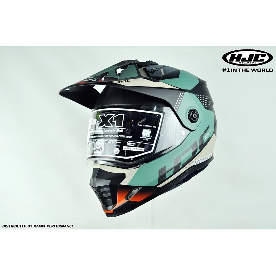 [BH 05 NĂM] Mũ bảo hiểm Full Face Dual Sport HJC DS-X1 tactic MC47SF Adventure - Mũ cào cào, chuyên Motor địa hình,phượt