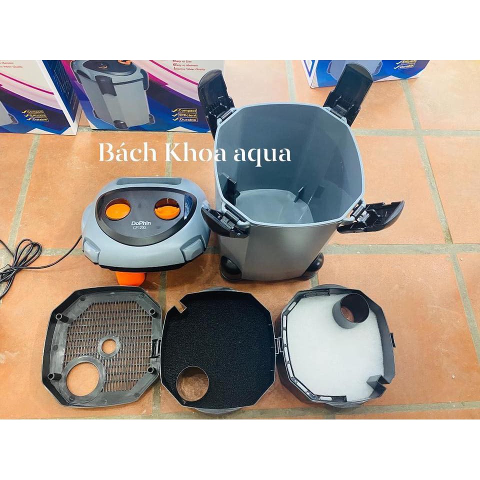 Lọc thùng Dophin cho bể cá (BH 12 tháng)