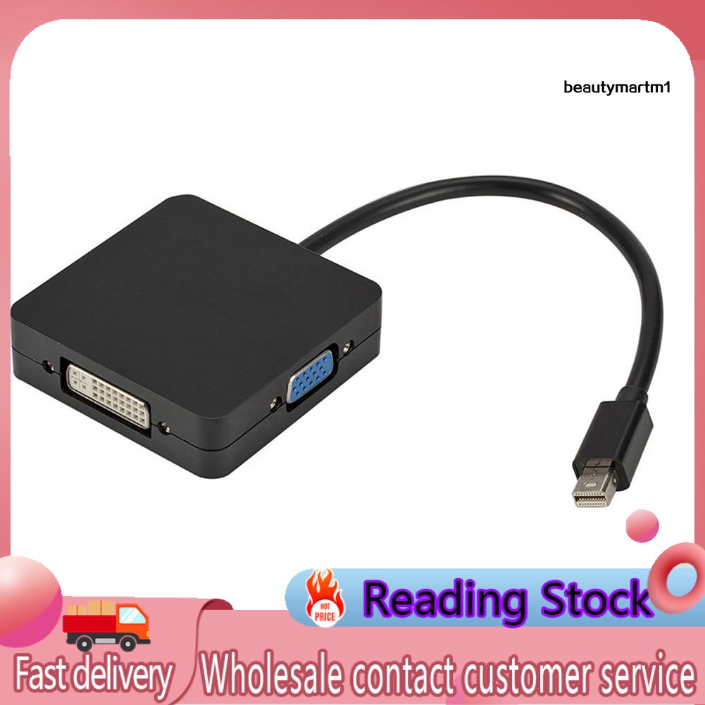 Cáp Chuyển Đổi 3 Trong 1 Từ Cổng Dp Sang Hdmi Sang Vga Dvi Cho Macbook
