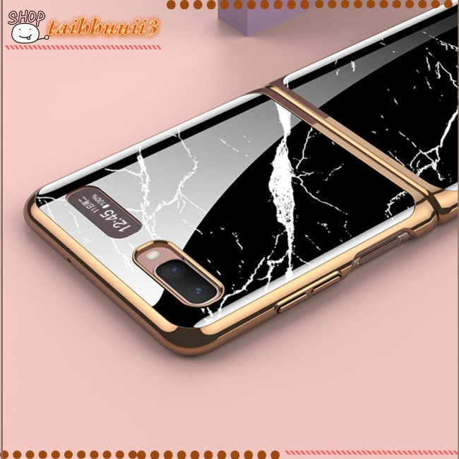 Sản phẩm mới bán chạy nhất Marble Pattern Protective Case Clamshell Anti-drop Folding Mobile Phone Case For Samsung Galaxy Z Flip