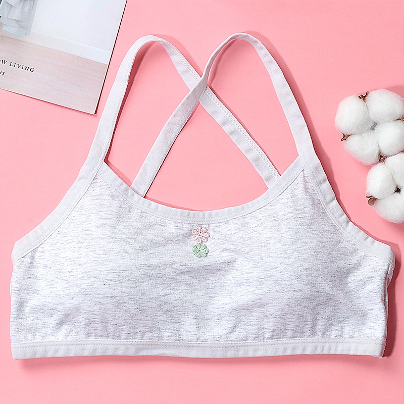 Áo lót vải cotton Không Gọng Có Đệm Ngực Dành Cho Nữ