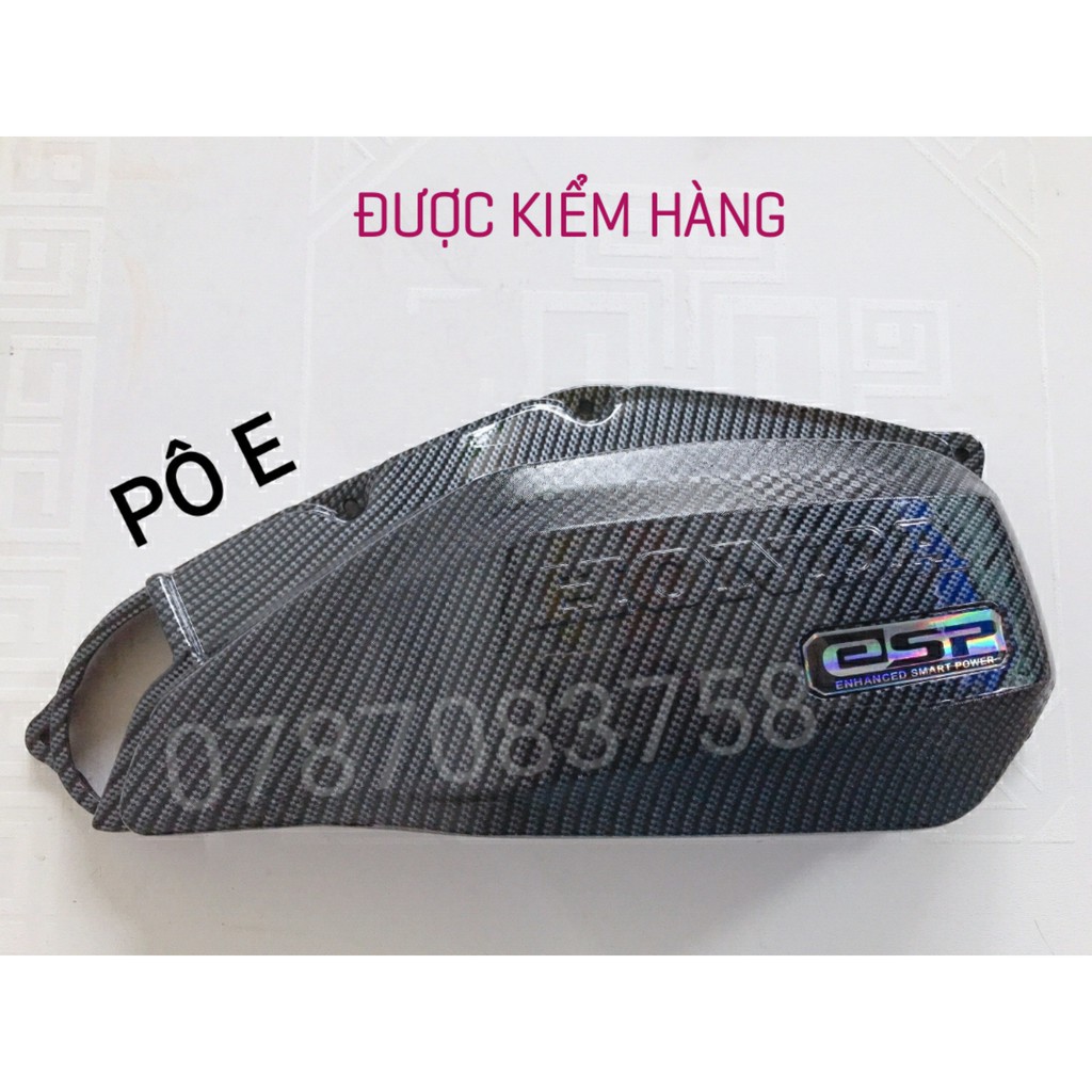 Pô E SH Mode Carbon Đen Bóng, SH Mode Cacbon (2014-2019)