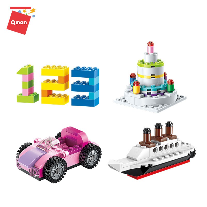 Hộp lego lắp giáp gạch sáng tạo cơ bản 2901 - Đồ chơi xếp hình lego Qman