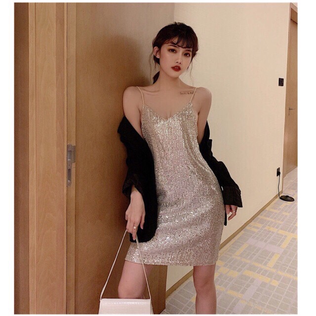 Đầm kim sa suông  hàng USA