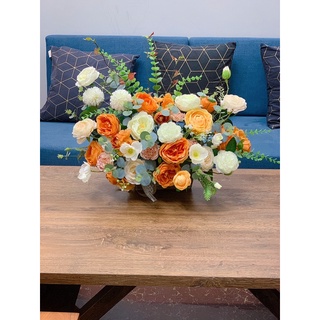 Hoa lụa🌺- chậu hoa lụa decor trang trí theo phong cách hiện đại