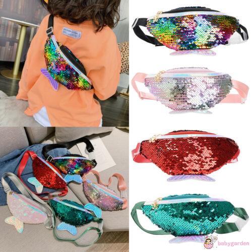 Túi đeo trước ngực đính sequin lấp lánh dành cho bé gái