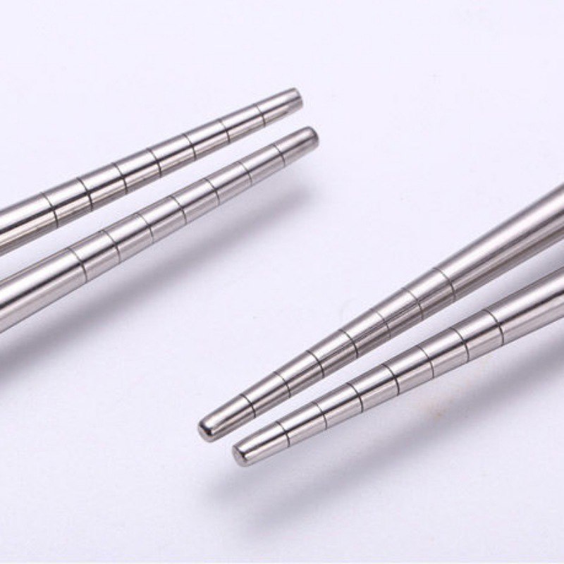 Đũa Tập Ăn Bằng Thép Không Gỉ Họa Tiết Hoạt Hình Dành Cho Bé