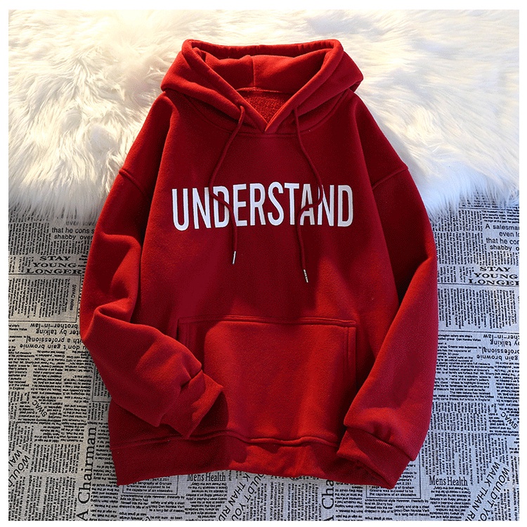 Áo Hoodies Nữ In Chữ Thời Trang Hàn Quốc Năng Động
