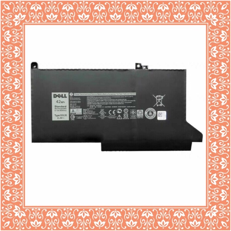 Pin Laptop Dell Latitude 13 7380 7390 E7390 DJ1J0 Battery 42wh