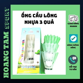 Quả Cầu Lông Nhựa AAA - 1 Hộp 3 Quả - Bền -Rẻ