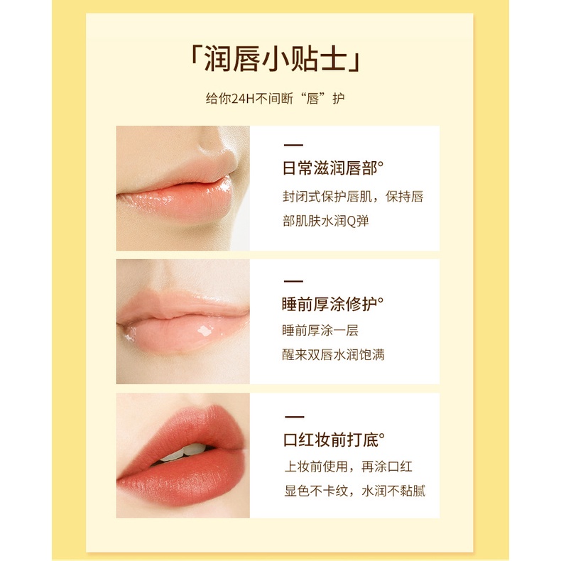 Son dưỡng môi không màu Maycreate với Vaseline và sáp ong giúp môi mềm mại, không bị mất nước (3gr)