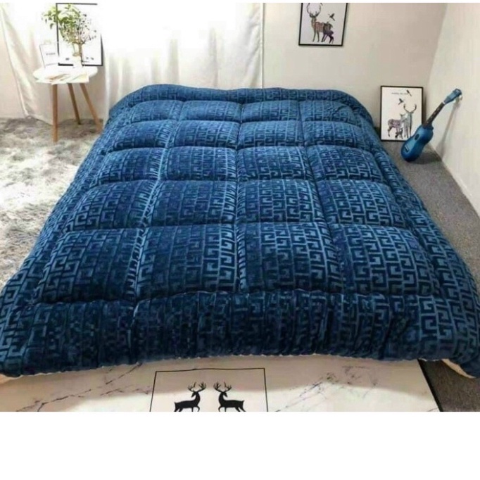 CHĂN LÔNG CỪU LUXURY CLASSIC Họa Tiết Chữ Vạn, Chăn cừu ULTIMATE cao cấp mới nhất 2021, Kích Thước 2m x2m3 - Hàng uy tín