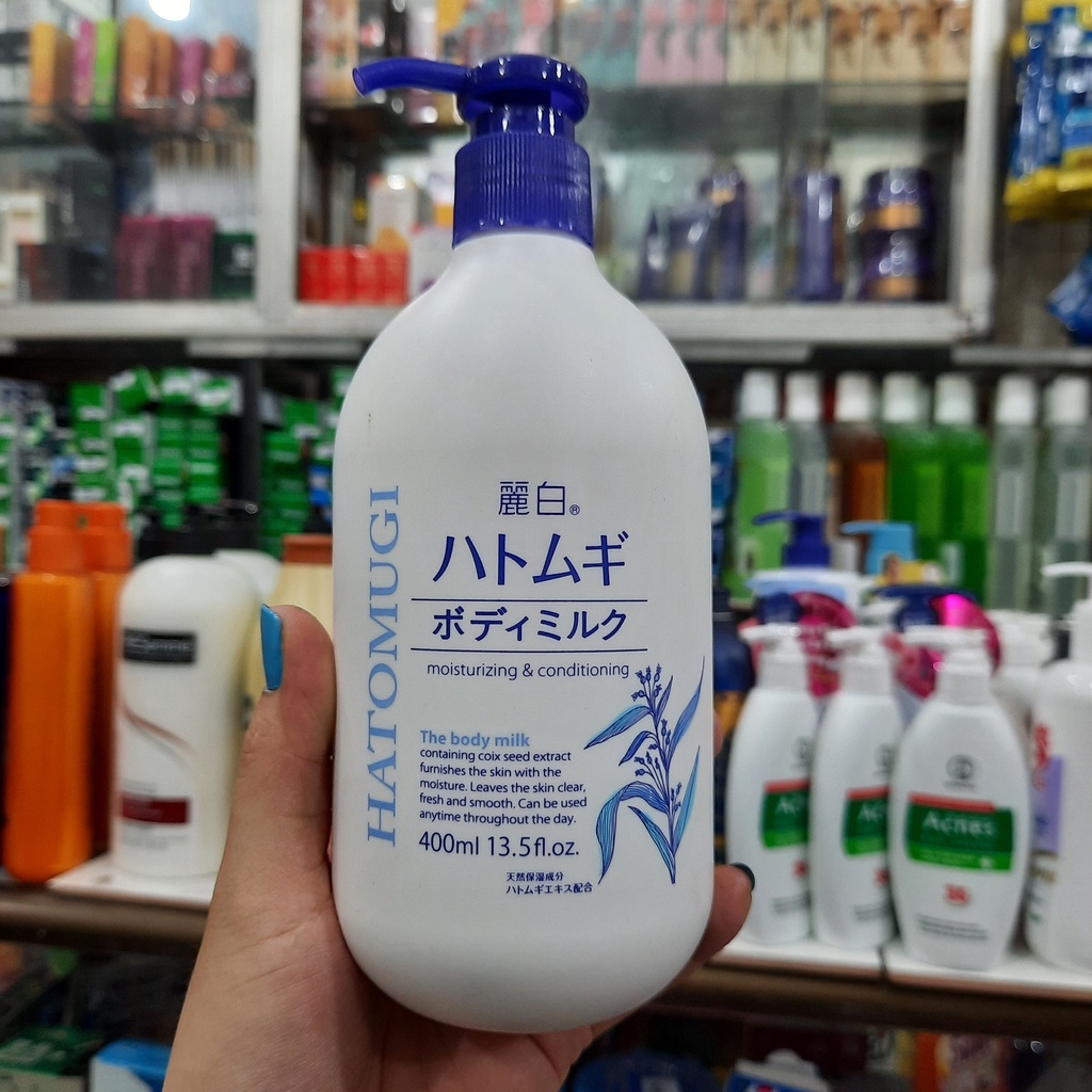 Sữa dưỡng thể sáng da Hatomugi Body Milk 400ml