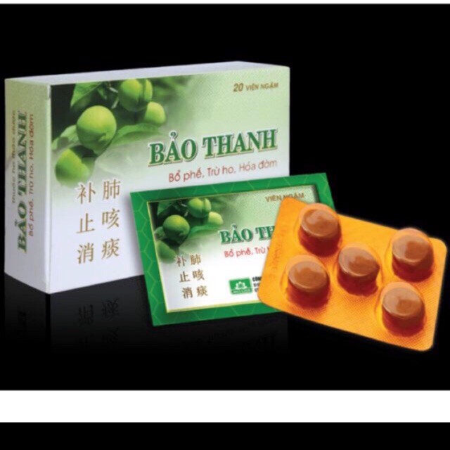 Viên ngậm bảo thanh vỉ 5 viên