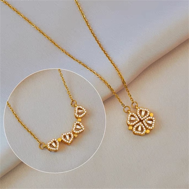 Vòng cổ Choker hình cỏ bốn lá
