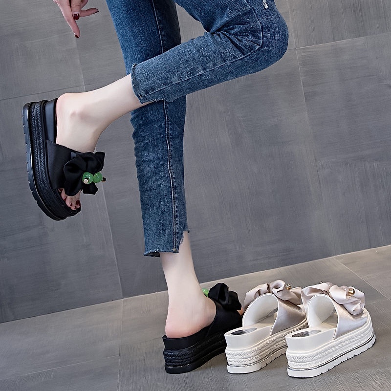 Dép Sandal Nữ Đế Dày Tăng Chiều Cao Phong Cách Hàn Quốc Thời Trang Mùa Hè Mới