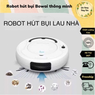 Robot hút bụi Bowai thông minh,lau nhà tự động công nghệ AI 3 trong 1