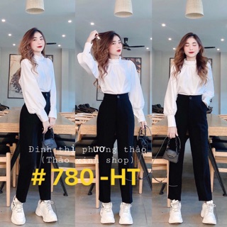 😍 Quần baggy vải đen size S M L