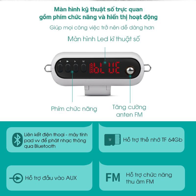 Máy trợ giảng không dây Takstar E220 FM, Bluetooth, Mầu đỏ Hàng chính hãng