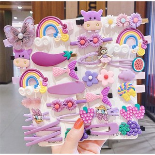 kẹp tóc cho bé set 14 món