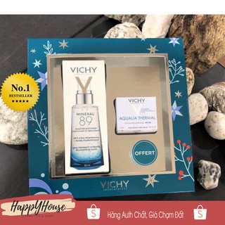 Gift set vichy tinh chất mineral 89 tặng kèm kem dưỡng aqualia therma