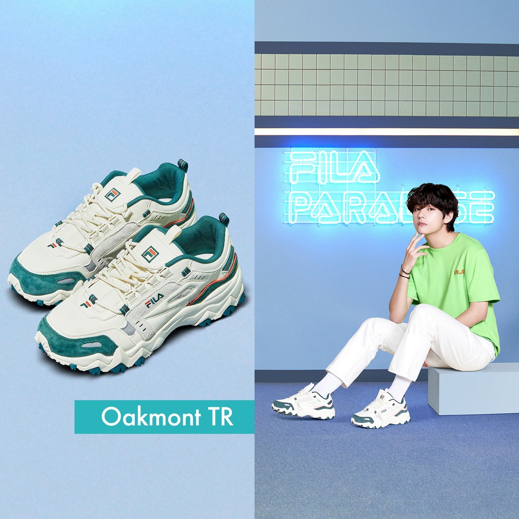 Giày Sneaker Thể Thao Nam Nữ FILA OAKMONT TR Màu Xanh chính hãng 100%