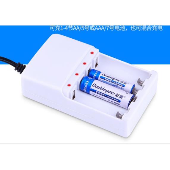 Bộ Pin sạc 4 viên AA 1200mAh Doublepow