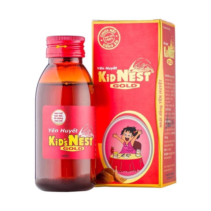 Yến sào kidnest ăn ngon ngủ ngon3 loại chính hãng1 hộp 120ml giúp bé ăn ngon ngủ ngon tăng đề kháng