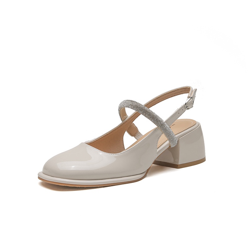 Giày Cao Gót Mũi Vuông Phong Cách Pháp Thời Trang Cho Nữ