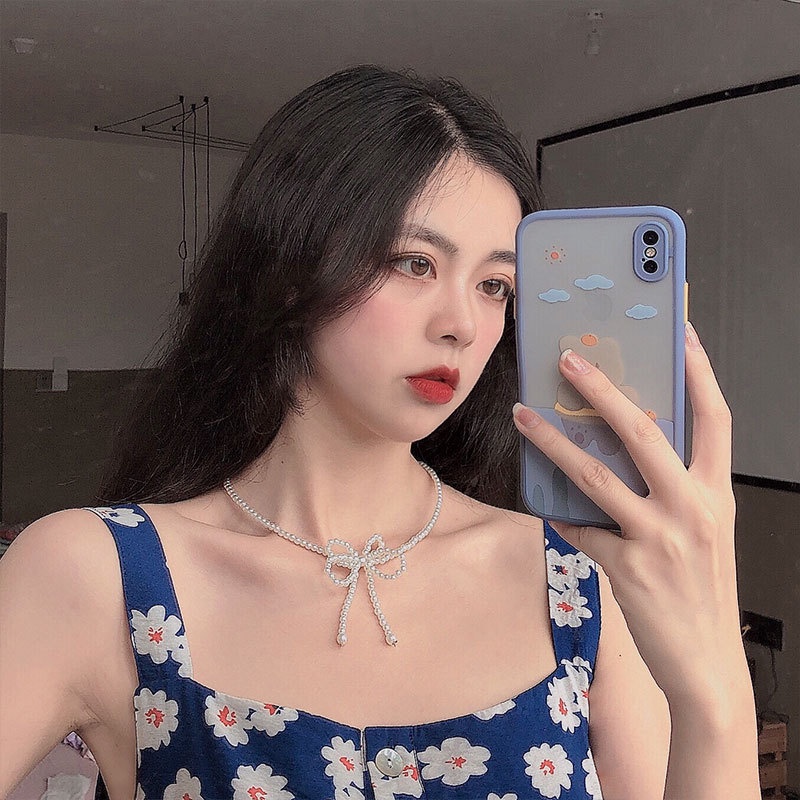 Choker Vòng Cổ Hàn Quốc Thanh Lịch Hình Nơ Siêu Xinh Mainia Shop