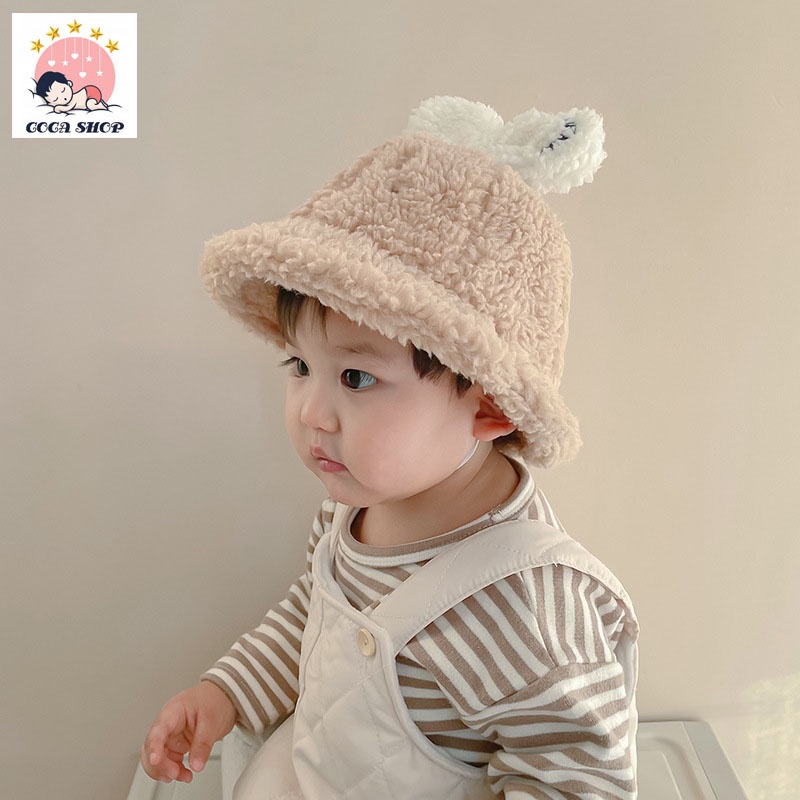 Mũ Lông Thêu Vịt , Thỏ Siêu Đáng Yêu CHo Bé