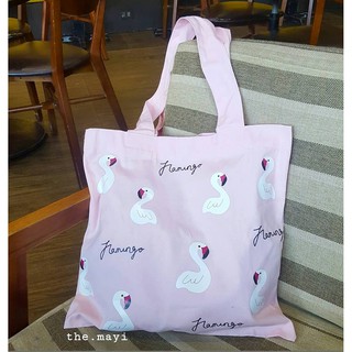 Túi tote vải hồng hạc vải mịn ulzzang (ảnh thật)