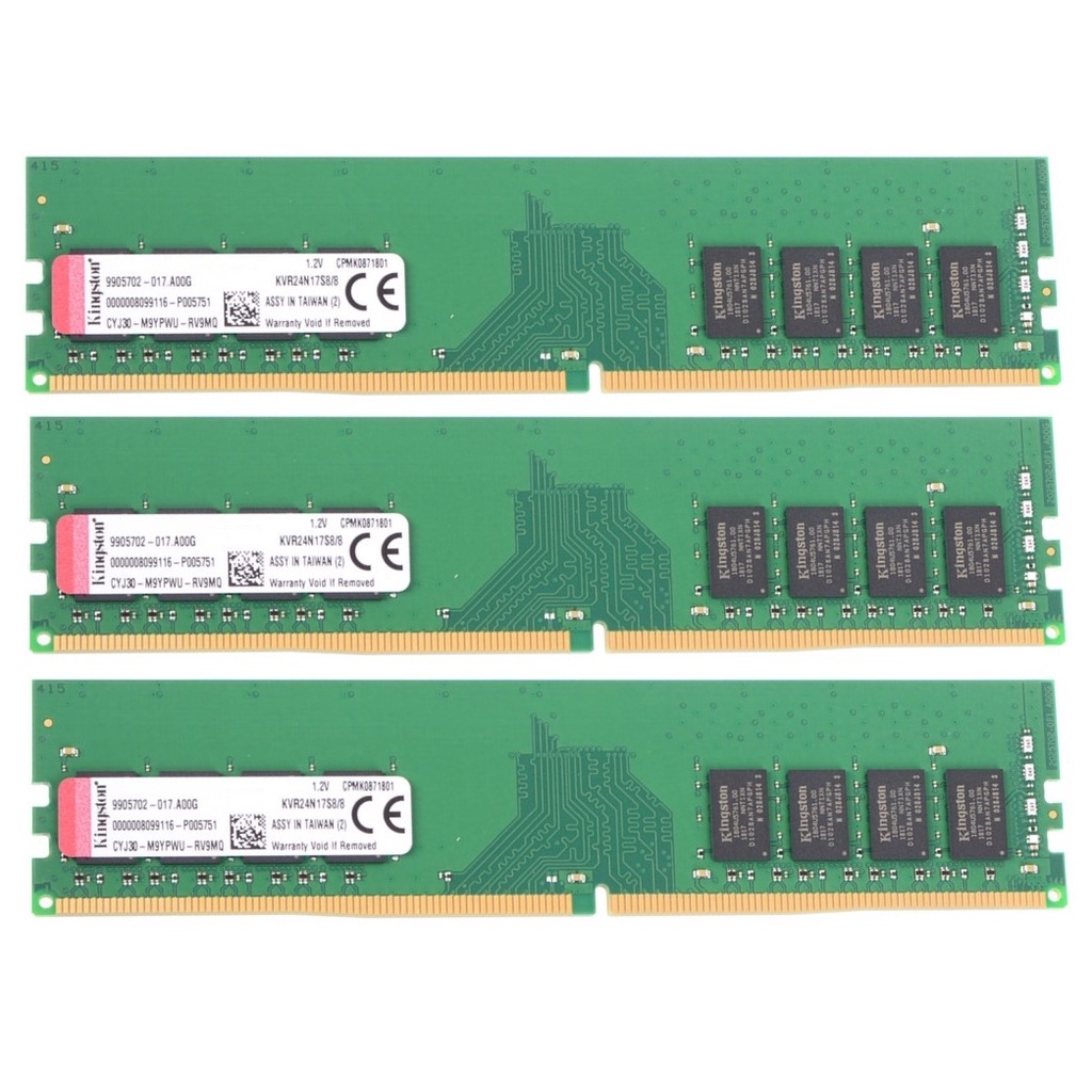 Ram PC Kingston 8GB DDR4 2400MHz Chính Hãng - Bảo hành 36 Tháng